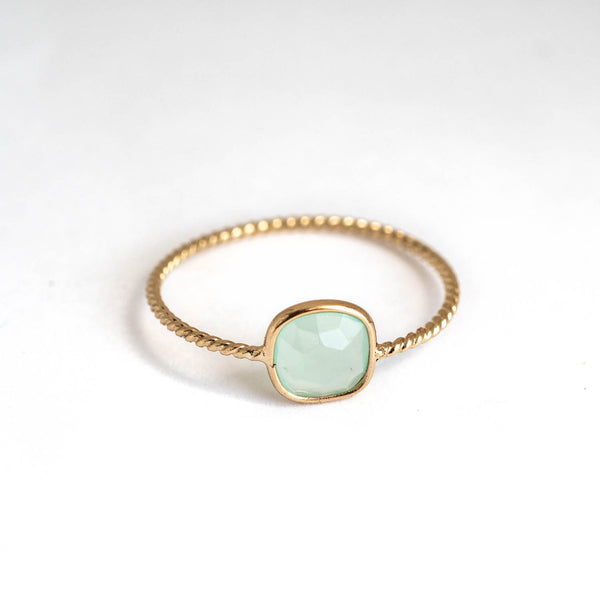 Chalcedony Clarion Twist Ring