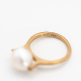 Baroque Pearl Roller Ring