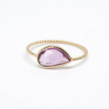 Sapphire Rose Eye Twist Ring