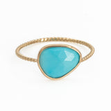 Turquoise Twist Ring