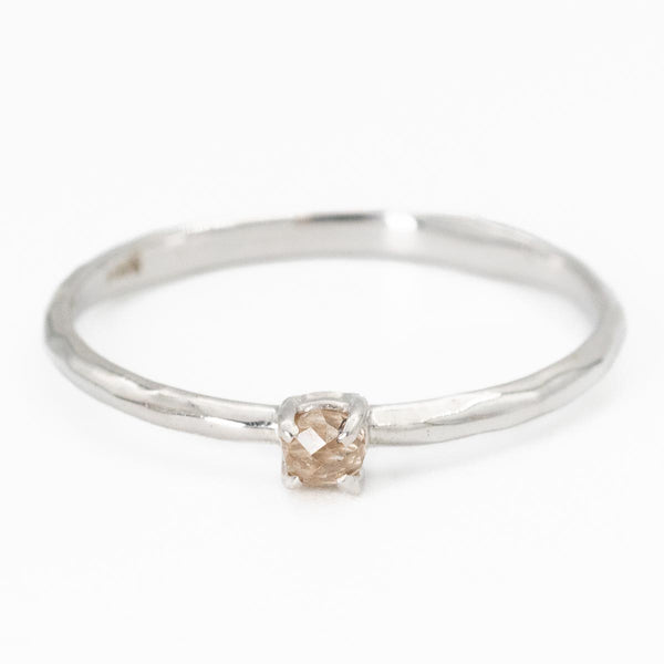 Antique Diamond White Gold Ring