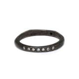 Double-faced Black Gold ring