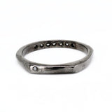 Double-faced Black Gold ring