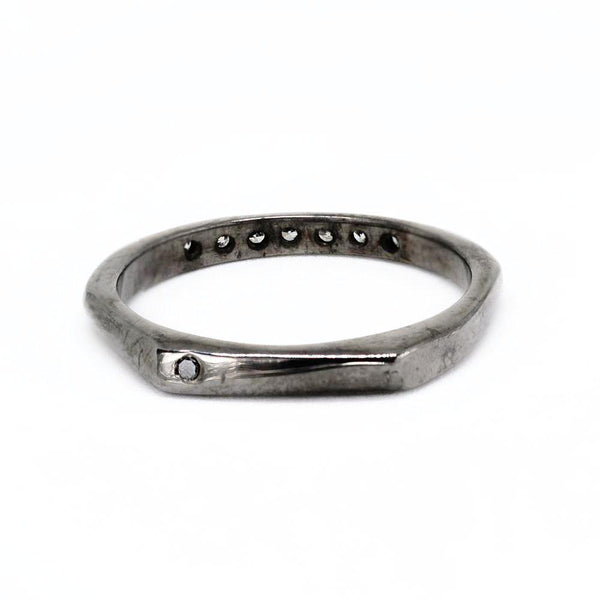 Double-faced Black Gold ring