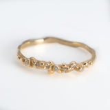 Wave Bubbles Sparkle Ring