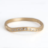 Curved Path Yellow Gold Ring