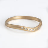 Curved Path Yellow Gold Ring