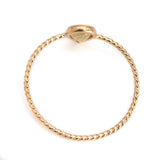 Pear Diamond Twist Ring