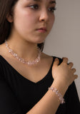 Choker Necklace-Rose quartz