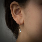 Aquamarine Pear Drop Earrings