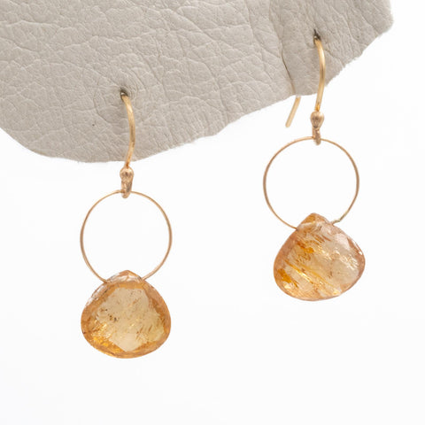 Honey Drops Topaz Earrings