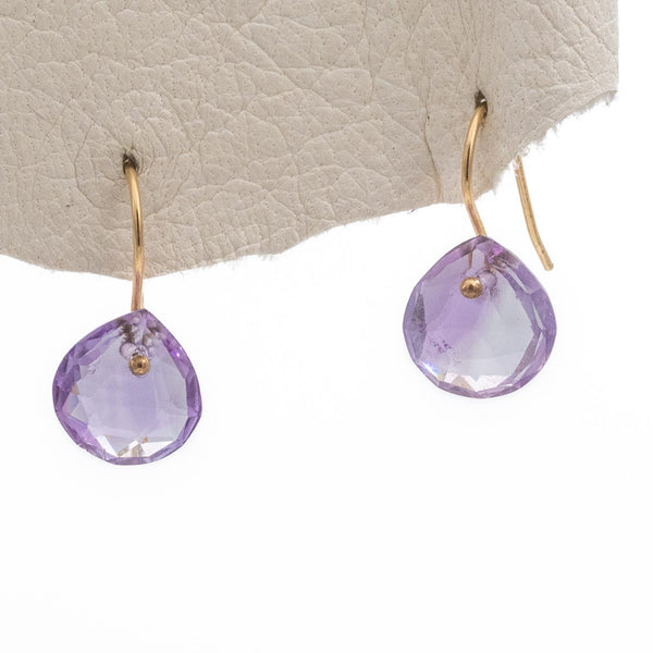 Pink Amethyst Drop Earrings