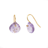 Pink Amethyst Drop Earrings