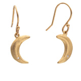 Crescent Moon Gold Earrings