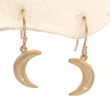 Crescent Moon Gold Earrings