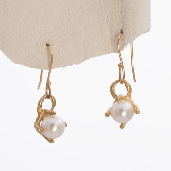 Akoya Pearl Prong Earrings