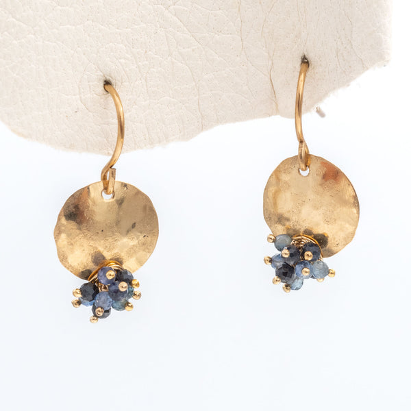 Blueberry Bowl Sapphire Earrings