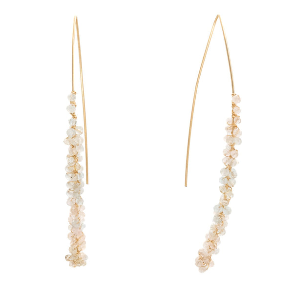 Aquamarine Super Sugar Stick Earrings