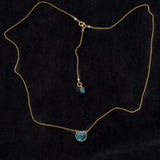 London Blue Topaz Basket Necklace