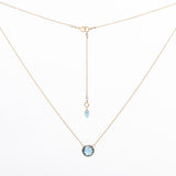 London Blue Topaz Basket Necklace