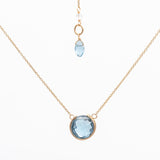 London Blue Topaz Basket Necklace