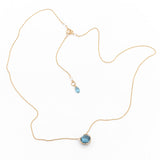 London Blue Topaz Basket Necklace