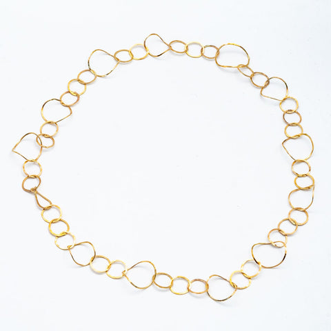 Space Warp Loop Gold Chain Necklace