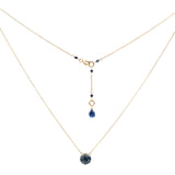 Sapphire Single Stone Necklace