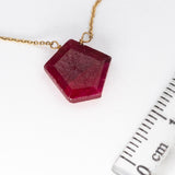 Ruby Single Stone Necklace