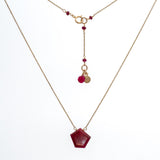 Ruby Single Stone Necklace
