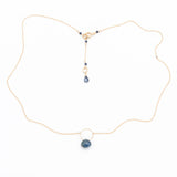 Drop of Ocean Single Stone Necklace