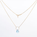 London Blue Topaz Single Stone Necklace A