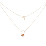 Golden Heart Imperial Topaz  Necklace