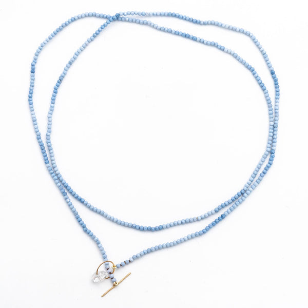 Blue Skies Opal Long Necklace