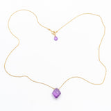 Lavender Rhombus Amethyst Necklace B