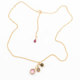 Multicolor Tourmalines Basket Necklace