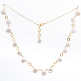 Keshi Pearl Ring Necklace