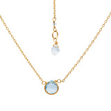 Sky Blue Topaz Basket Necklace (sm)