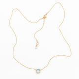 Sky Blue Topaz Basket Necklace (sm)