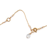 White Topaz Basket Necklace (lg)