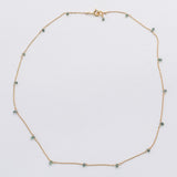 Green Sapphire Dewdrops Necklace