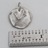 Swooping Heart Silver Pendant Charm