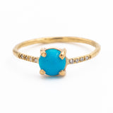 Turquoise Sparkle Ring - A