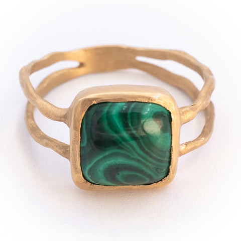 Malachite Cocktail Ring