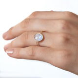 Rainbow Moonstone Ring - A