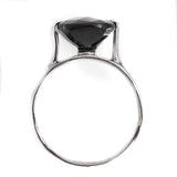 Black Garnet Cocktail Ring