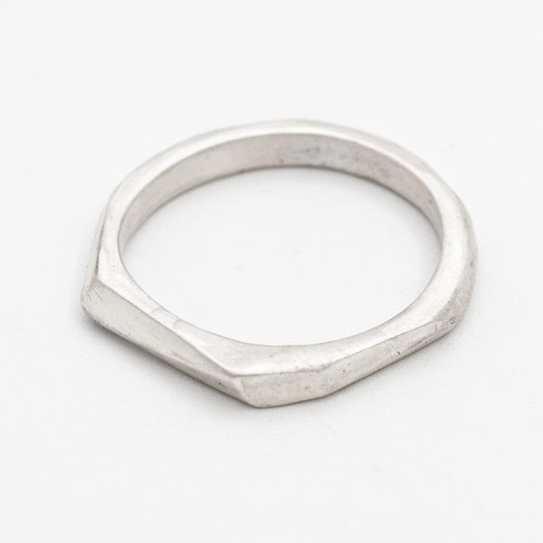 Double Faced Silver ring