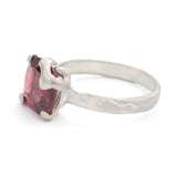 Melt with Love Garnet Silver Ring