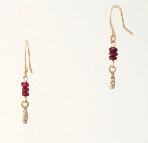 Shizuku Ruby Earrings