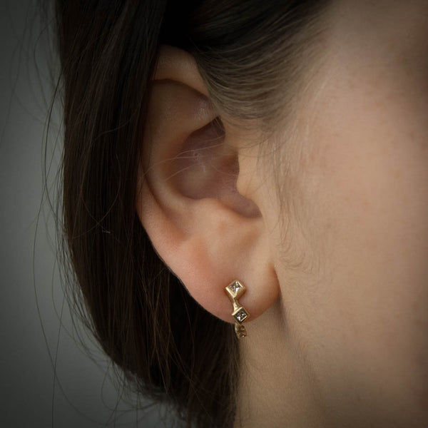 Cube trio earring